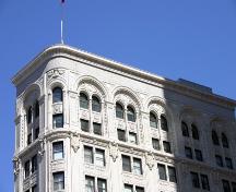 Wall detail of the Union Tower Building, Winnipeg, 2006; Historic Resources Branch, Manitoba Culture, Heritage and Tourism 2006