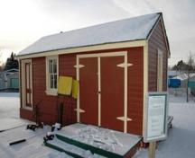Canadian Northern Railway (CNoR) Station - Section Tool Shed, Camrose (December 2005); Alberta Culture and Community Spirit, Historic Resources Management Branch, 2005