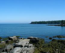 Vue du port Dipper, la dernière demeure du HMS Plumper; Province of New Brunswick