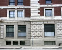 Wall detail of the YMCA (Young Men's Christian Association Building), Winnipeg, 2006; Historic Resources Branch, Manitoba Culture, Heritage and Tourism 2006