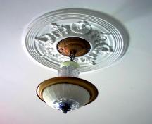 View of a period light fixture, in the McElroy House, Morden, 2005; Historic Resources Branch, Manitoba Culture, Heritage and Tourism, 2005
