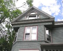McMullen-Snook House, front bay detail, 2004; Heritage Division, NS Dept. of Tourism, Culture and Heritage, 2004