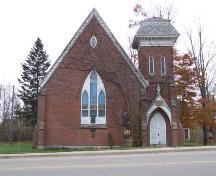 Front elevation, Rothsay Masonic Temple, Bridgetown, Nova Scotia, 2006.; Heritage Division, NS Dept. of Tourism, Culture and Heritage, 2006.
