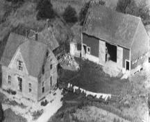 vue aérienne - Vue aérienne, vers 1954; Armand Robichaud