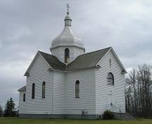 View of the Russo-Orthodox Church of the Transfiguration (Star Edna) Church, Lamont County, looking southeast (October 2005); Lamont County, 2005