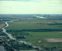 Aerial view of Saint-Ours Canal.; Parks Canada Agency/Agence Parcs Canada