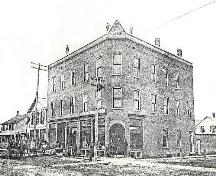 A neighbourhood landmark and the only three-storey commercial building in historic Sandwich.; City of Windsor files
