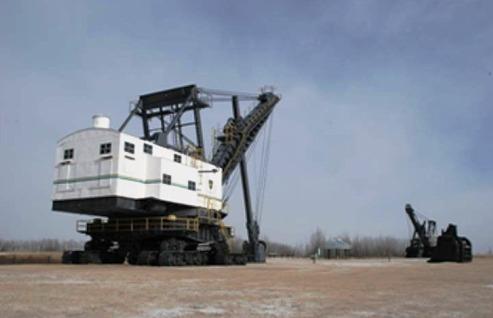Marion 360 excavator and Bucyrus-Erie 120-B shovel