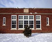 Wall detail of Wolseley School, Winnipeg, 2006; Historic Resources Branch, Manitoba Culture, Heritage and Tourism, 2006