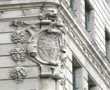 Detail view of the Bank of Hamilton, Winnipeg; Historic Resources Branch, Manitoba Culture, Heritage and Tourism, 2006