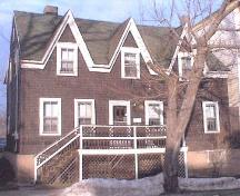 Main elevation of 79 Charlotte Street, Sydney, NS, 2006. Note the three cross gable dormers.; Heritage Division, NS Dept. of Tourism, Culture and Heritage, 2006