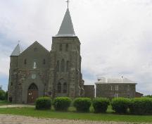 Front elevation of Church and side elevation of Rectory.; Government of Saskatchewan, Brett Quiring 2006.