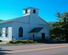 Front elevation, St. Matthew's Presbyterian Church, Wallace, Nova Scotia, 2005.
; Heritage Division, NS Dept. of Tourism, Culture and Heritage, 2005.