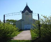 View from the front gate looking toward the bell tower of St. Joseph's Roman Catholic Church, 2007.; Unknown