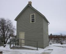 View of the west elevation showing tall proportions and off-centred windows – December 2005; OHT, 2005