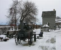 Contextual view from the north showing sawmill and smoke house in the foreground – December 2005; OHT, 2005