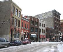 Contextual view, from the west, of the Grange Building, Winnipeg, 2005; Historic Resources Branch, Manitoba Culture, Heritage and Tourism, 2005