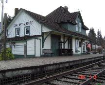 Exterior view of the Canadian Northern Railway Station; Township of Langley, Julie MacDonald 2004