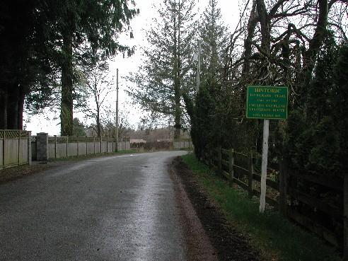 View looking east on Telegraph Trail.