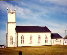 Showing side elevation and gothic windows; St. Augustine's Parish, 2000