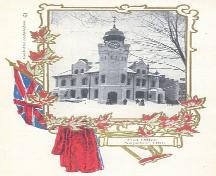 Historic view of the northwest corner of the building as depicted on a postcard – c. 1906; ebay.ca, 2005