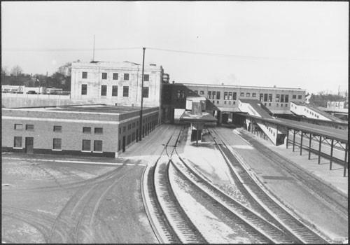 Historic view of station complex from the east – c