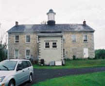 View of the north elevation showing concrete block addition at the rear – July 2004; OHT, 2004