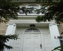 Front entrance detail; Rideau Heritage Initiative 2006