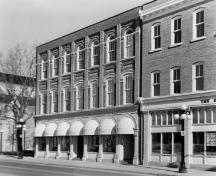 Built in 1866, this Italianate style building was originally used for shops and a hotel; City of Ottawa 2005