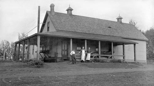 South and west elevations