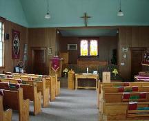 View of the interior looking towards the sanctuary, 2007.; Brett Quiring, 2007.