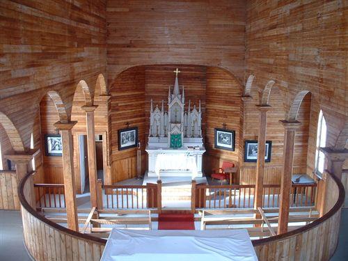 Traditional Gothic Altar and Stations of the Cross
