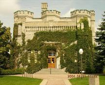 South view of the Middlesex County Court House showcasing the turrets. – 2004; OHT, 2004