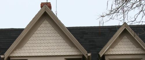 Detail of scalloped shingles