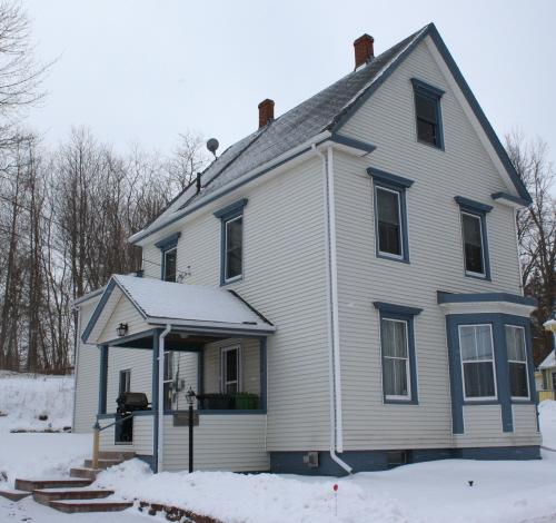 Showing front and side elevations