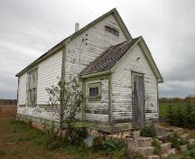 Primary elevations, from the southeast, of Glen Elmo School, Rossburn area, 2006; Historic Resources Branch, Manitoba Culture, Heritage and Tourism, 2006