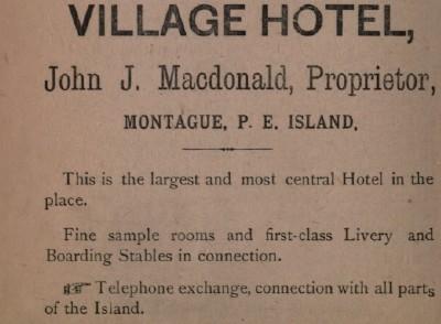 Advertisement for the Village Hotel