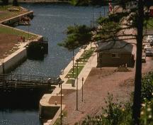 Vue générale du lieu historique national du Canada du Canal-de-St. Peters.; Agence Parcs Canada / Parks Canada Agency