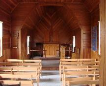 View of the altar and sanctuary, 2007.; Brett Quiring, 2007.