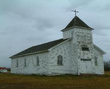 Northeast view of the Little Moose Church, 2007; J. Winkel, 2007