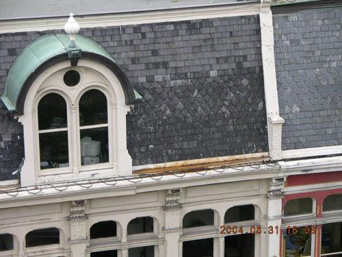 View of dormer window on fourth level