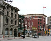 Contextual view, from the south, of the Ashdown Store, Winnipeg, 2006; Historic Resources Branch, Manitoba Culture, Heritage, Tourism and Sport, 2006