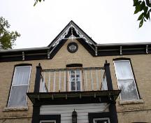 Extérieur (détail) de la maison Fowler, Baldur, 2006; Historic Resources Branch, Manitoba Culture, Heritage and Tourism, 2006