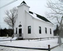 Front and side elevations, Mitchell Island Union Church, Point Edward, NS, 2008.; Heritage Division, NS Dept. of Tourism, Culture and Heritage, 2008