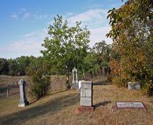 Vue d'ensemble - de l'est du cimetière Millford, région de Treesbank, 2006; Historic Resources Branch, Manitoba Culture, Heritage and Tourism, 2006
