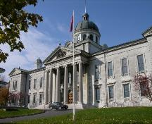 View of front, southern elevation of the Registry Office; OHT, 1989