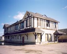View of the northwest corner showing the previous location of the three-arched arcade – October 2003; OHT, 2003