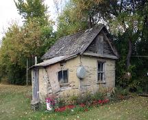 Oblique view, from the southwest, of the Torsky Cabin, Rossburn area, 2006; Historic Resources Branch, Manitoba Culture, Heritage and Tourism, 2006