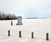 Contextual view, from the southwest, of Ledwyn Pioneer Park, Riverton area, 2006; Historic Resources Branch, Manitoba Culture, Heritage and Tourism, 2006