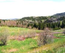 This image shows the site of the former Albert Mines operations, 2008.; Province of New Brunswick